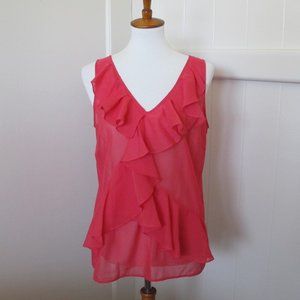 3/$15 LOFT | Sleeveless Ruffle Top